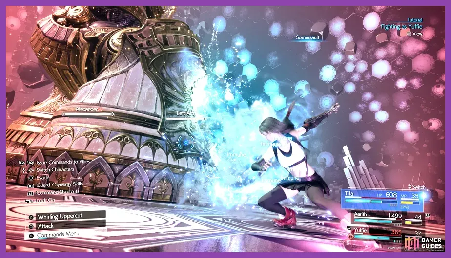 Tifa Lockhart landing a high pressure combo in FF7 Rebirth
