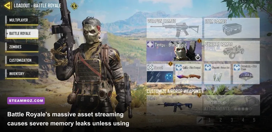 Battle Royale match on the Isolated map in Call of Duty Mobile running at high resolution