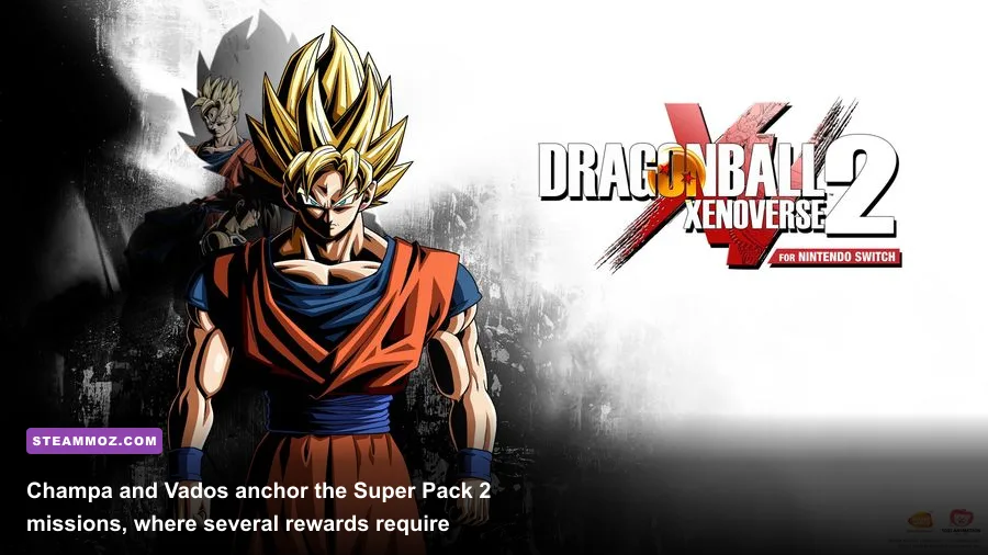 Champa and Vados battling in Dragon Ball Xenoverse 2 Super Pack 2