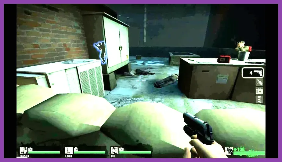 Left 4 Dead 2 console interface spawning items