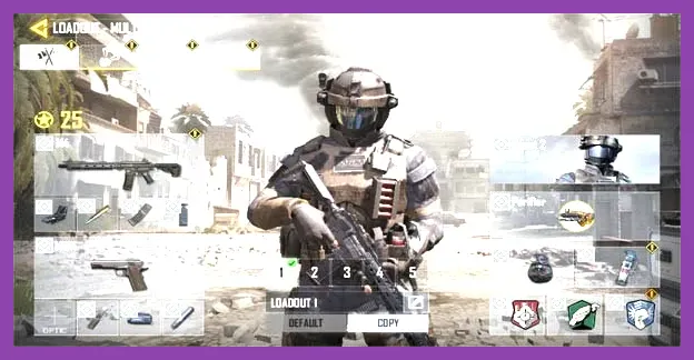 Call of Duty Mobile operator loadout screen
