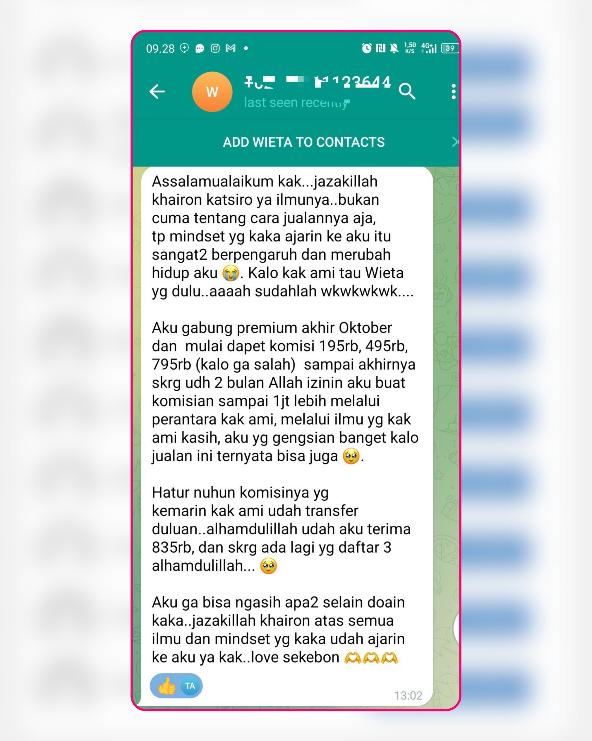 Testimoni Affiliatepreneurs 4