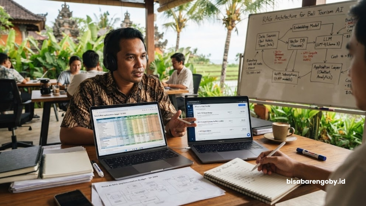 Chief Technology Officer (CTO) mengalokasikan anggaran saat memutuskan beli AI untuk startup di Bali berbasis RAG