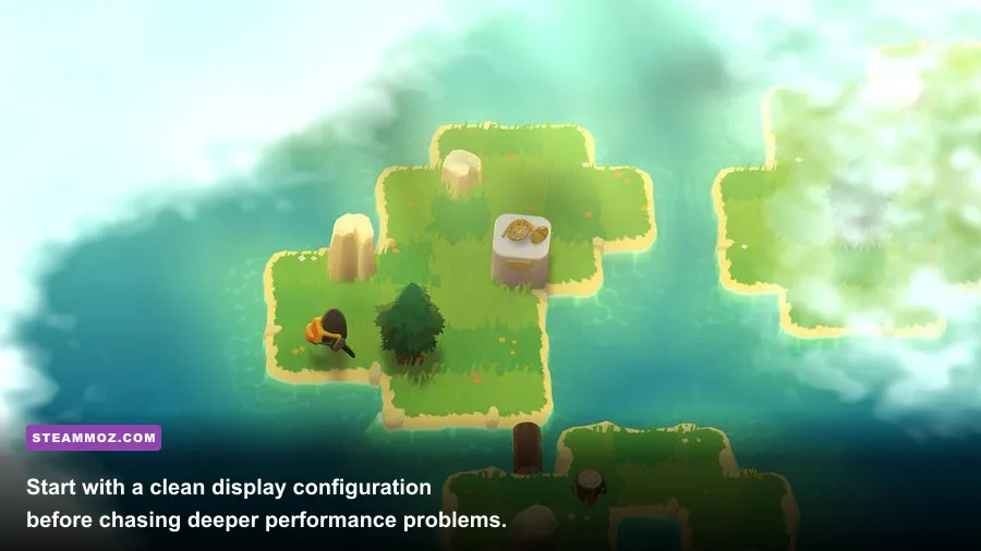 A Monster's Expedition PC graphics and display settings screen