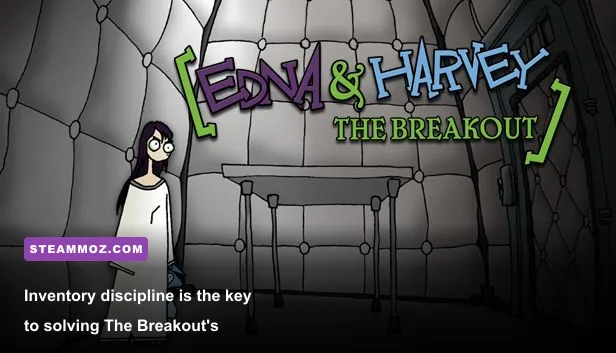 Edna and Harvey The Breakout inventory interface with puzzle items