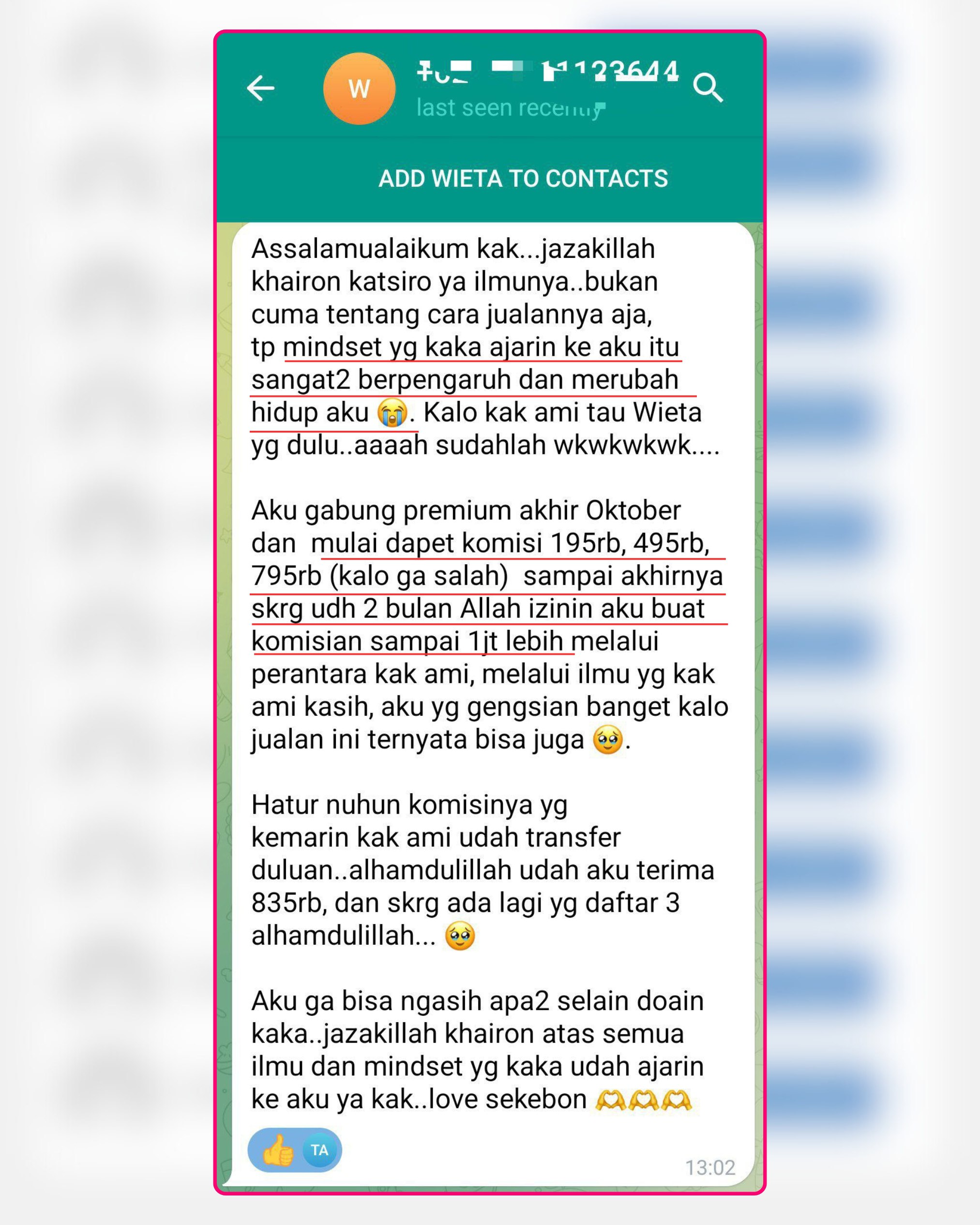 Testimoni Affiliatepreneurs 3