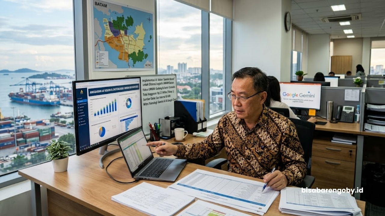 Pemilik bisnis logistik merencanakan anggaran untuk beli AI Vision untuk UMKM di Batam berbasis Gemini