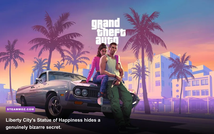 The beating heart hidden inside the Statue of Happiness in GTA 4