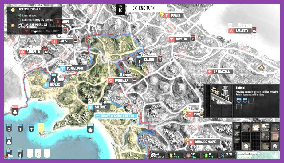 Checklist interface with secret location coordinates