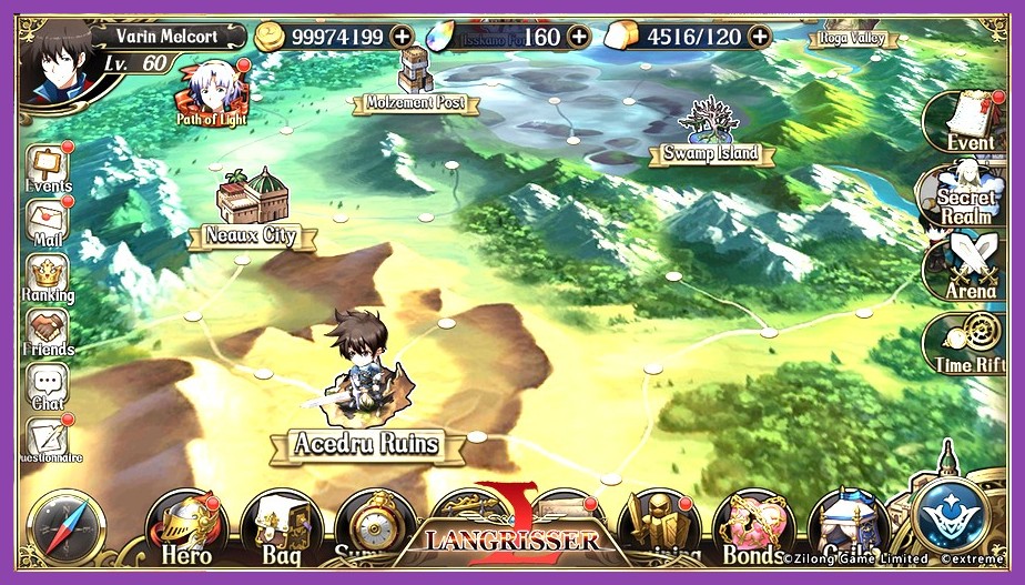 Langrisser: Legacy turn‑based strategy on Android