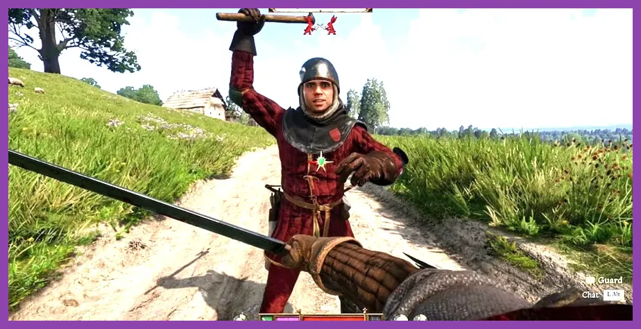 Henry fighting bandits in Kingdom Come Deliverance 2 combat encounter