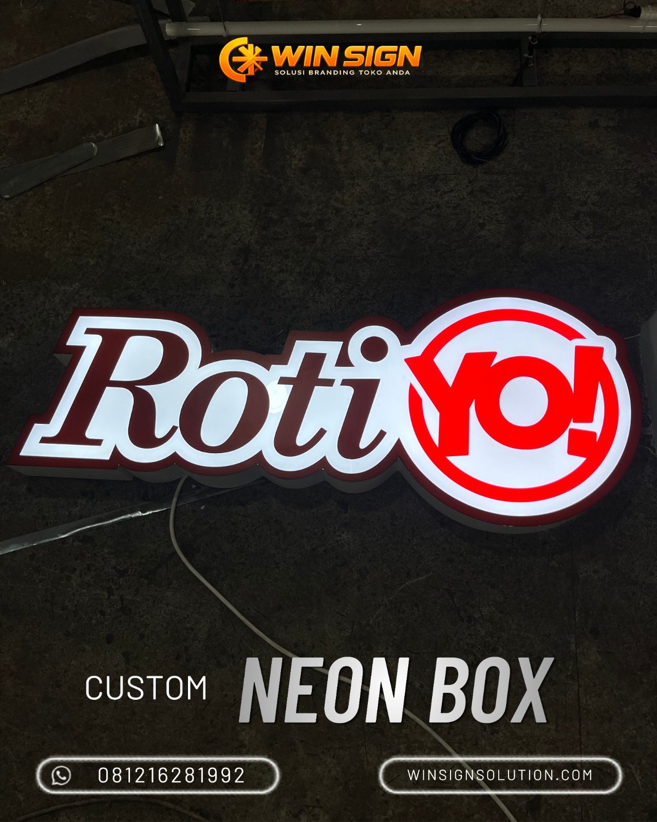 Neon Box hasil pengerjaan Neonika Advertising Bandung 4