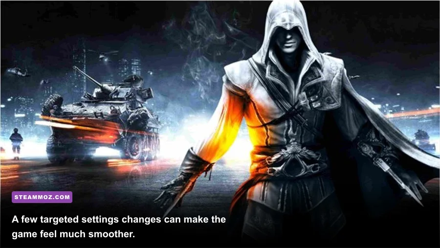 Back Then running on PC with cinematic graphics settings enabled
