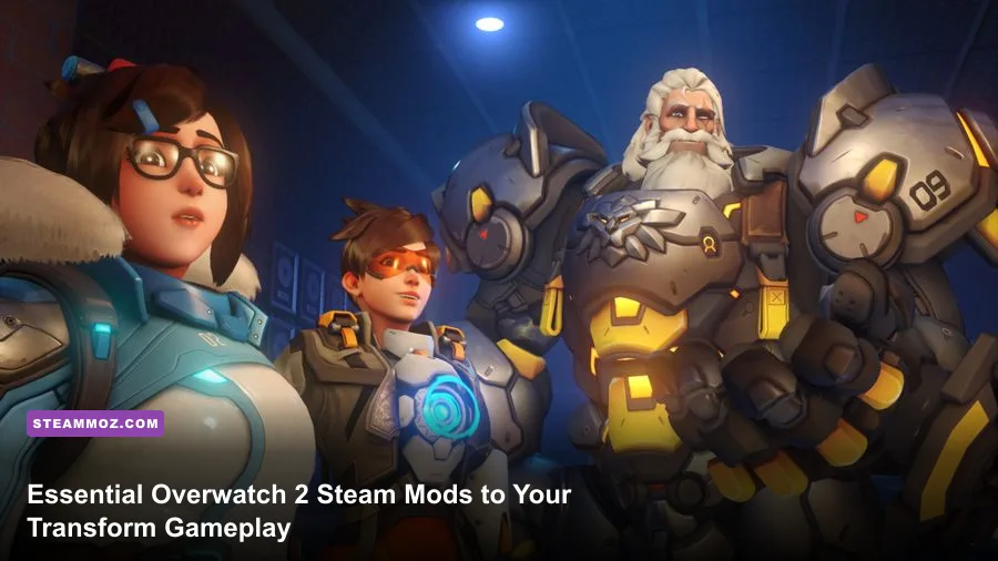 Overwatch 2 heroes clashing in an intense competitive teamfight
