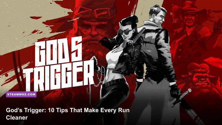 Harry and Judy fighting enemies in God's Trigger