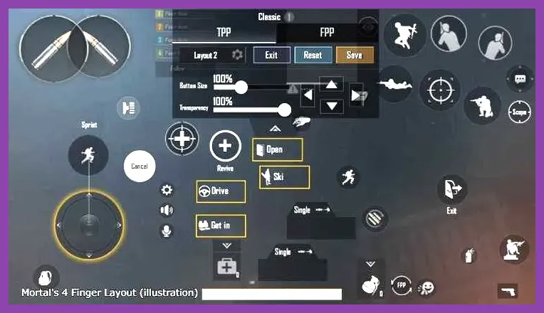 PUBG Mobile custom HUD and control layout for beginner players
