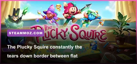 The Plucky Squire moving between a 2D storybook and 3D world