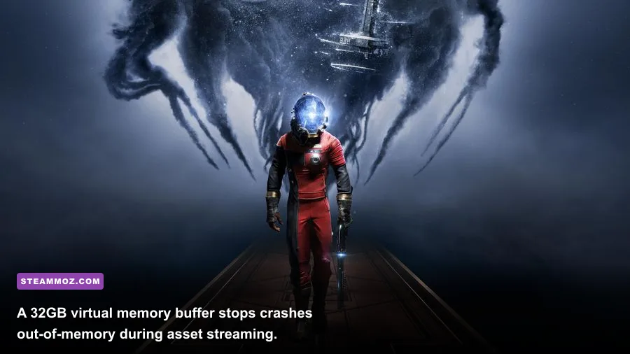 Windows virtual memory allocation menu configured with custom paging file size