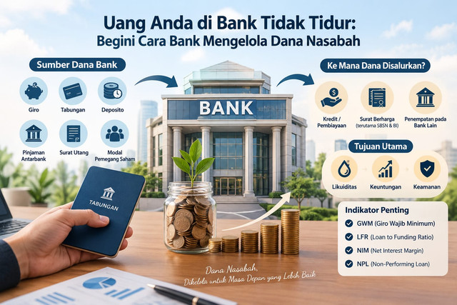 Uang Anda di Bank Tidak Tidur: Begini Cara Bank Mengelola Dana Nasabah