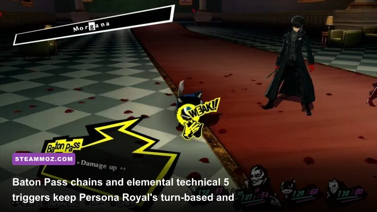 Joker initiating a Baton Pass chain in a Metaverse Palace battle