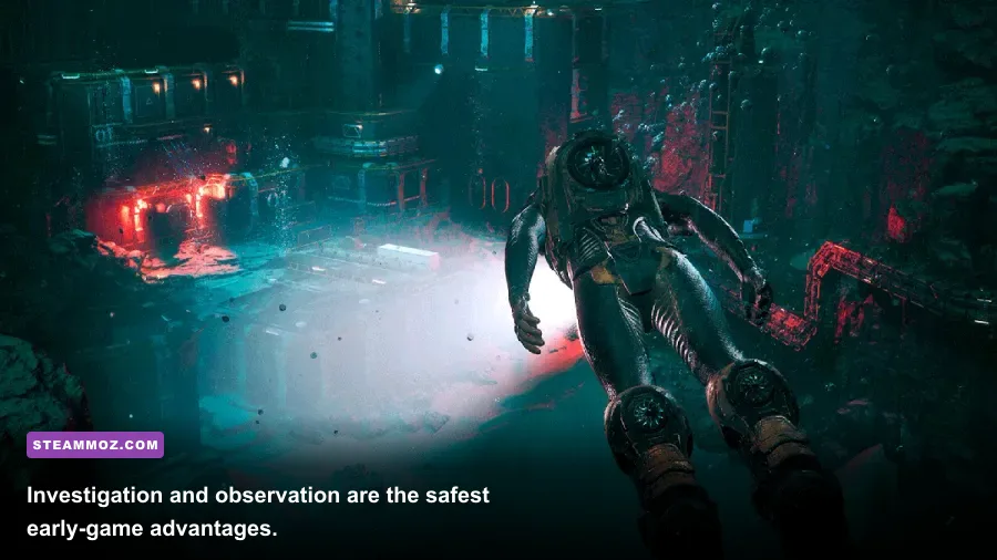 Cthulhu The Cosmic Abyss first-person investigation gameplay