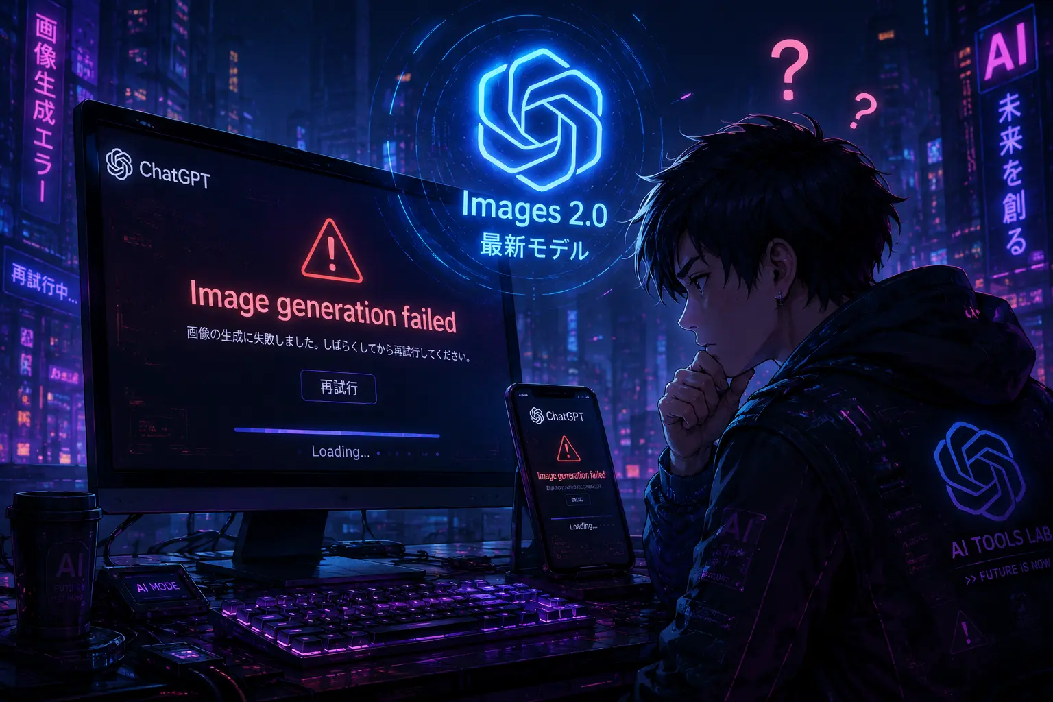ChatGPT 画像生成できない 対処法