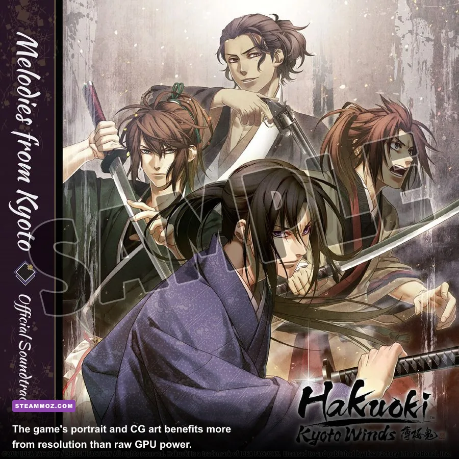 Okita and Saito character scenes from Hakuoki Kyoto Winds