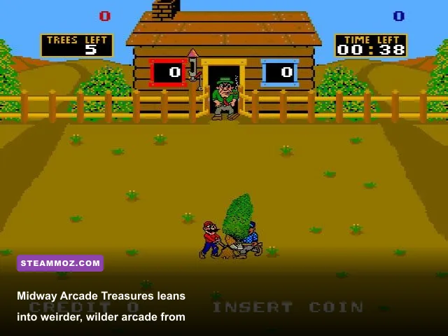Midway Arcade Treasures gameplay screenshot showing classic cabinet games