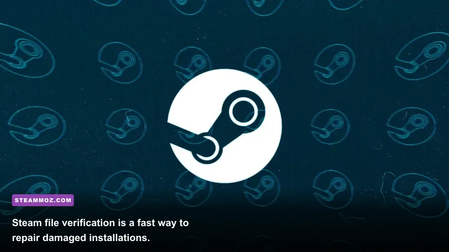 Steam properties window showing the verify integrity of game files option
