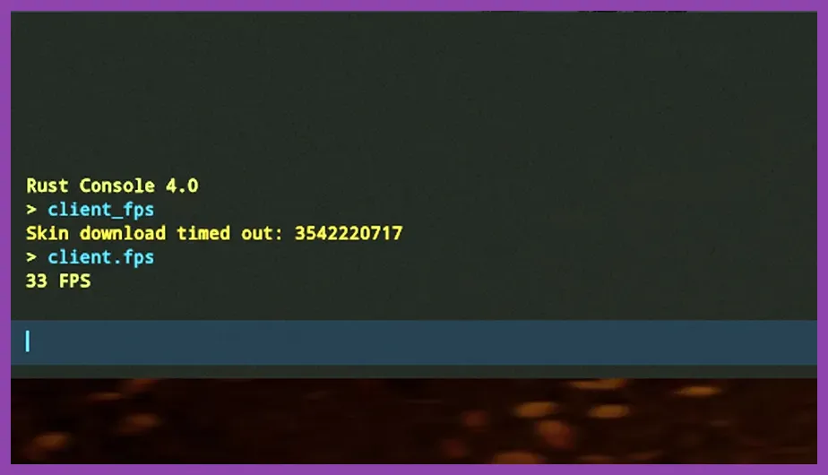Rust graphics settings menu with performance-focused options