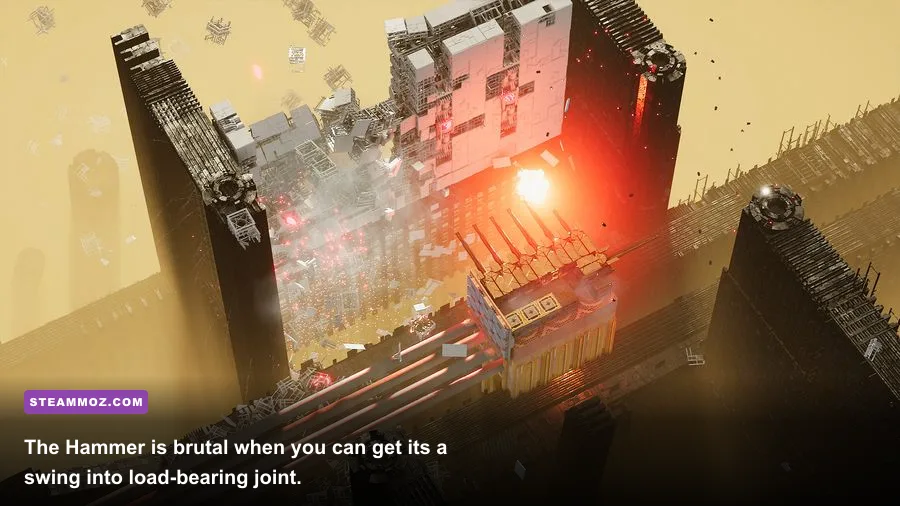 ABRISS heavy Hammer weapon build smashing structural supports
