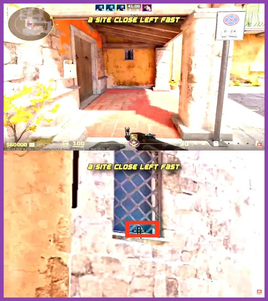 Counter-Strike 2 Inferno map hidden corner peek angle