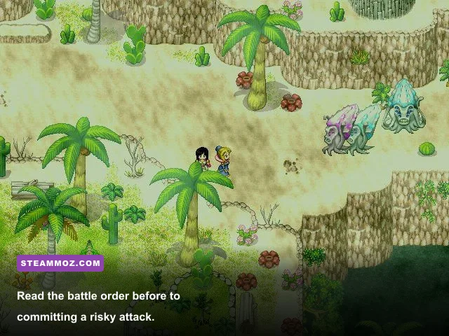 Laxius Force III turn-based battle with the player party