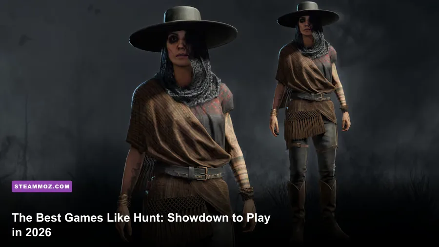 Hunt Showdown 1896 Death's Herald hunters fighting through a dark Louisiana bayou