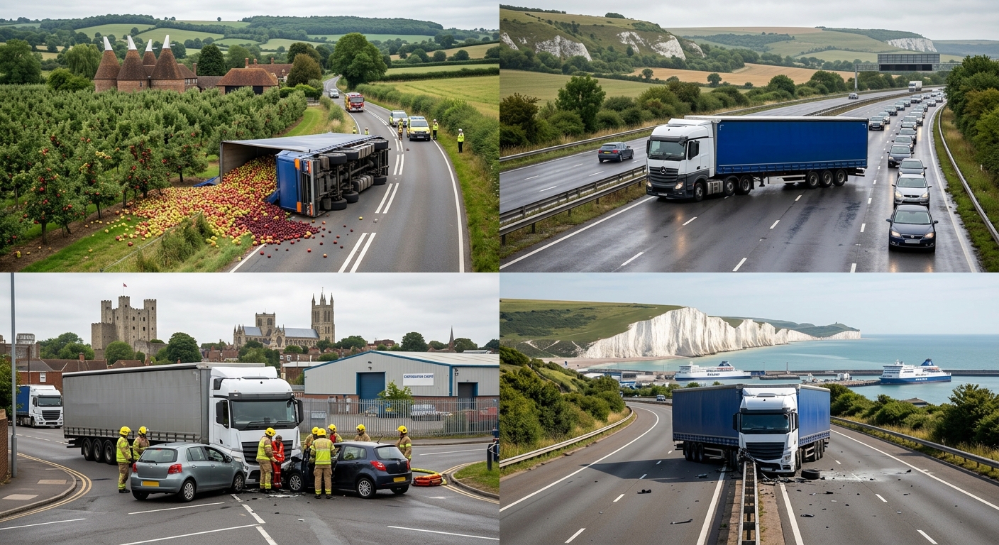 Different Types of Truck Accidents in Kent