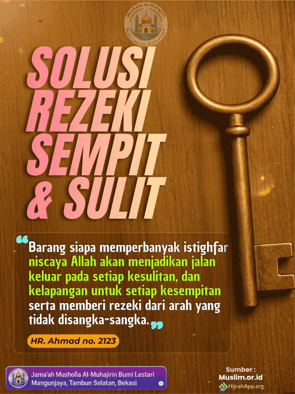 Solusi Rezeki Sempit & Sulit