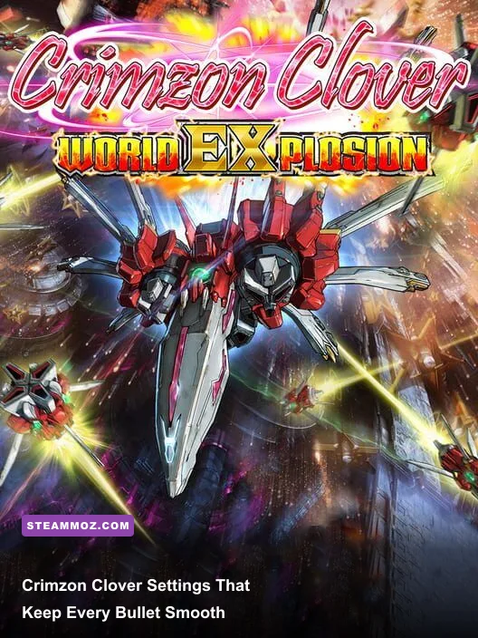 Crimzon Clover World EXplosion boss fight filled with colorful bullet patterns