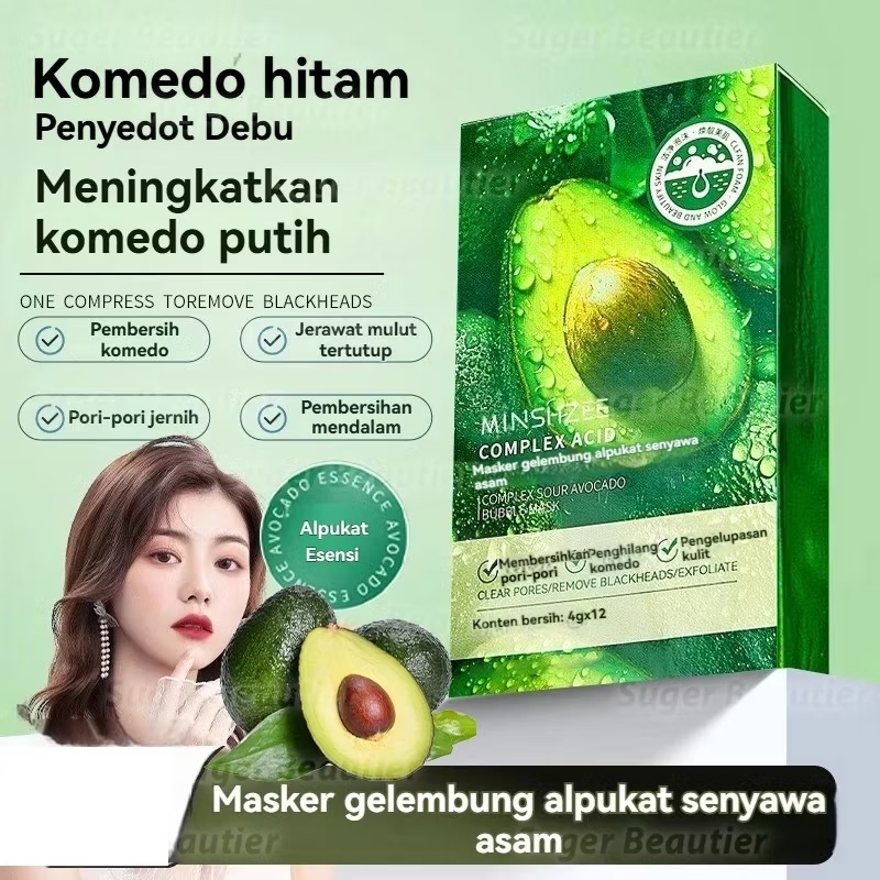 MINSHZEE Complex Acid Avocado Bubble Mask