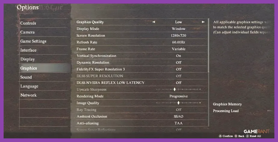Dragon's Dogma 2 graphics settings menu on PC showing display options