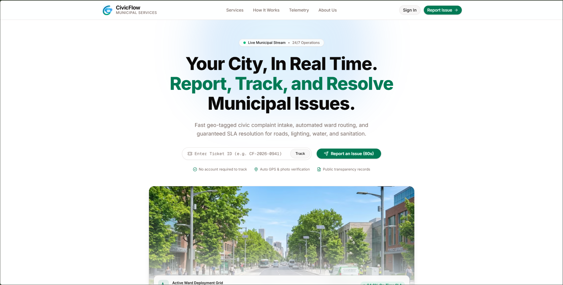 CivicFlow Screenshot Preview