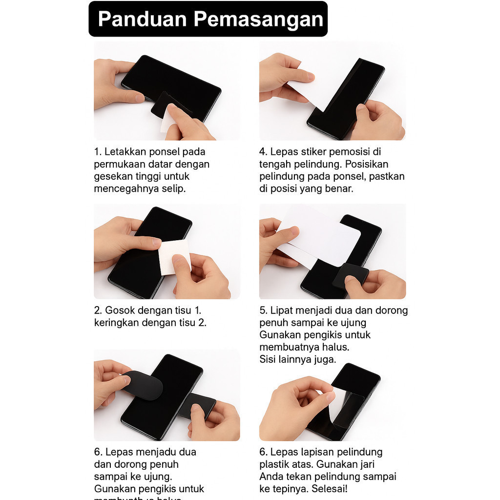 Anti Gores Clear / Pelindung Layar / Hydrogel Clear Bening OPPO RENO 2 BIASA - Gambar 4