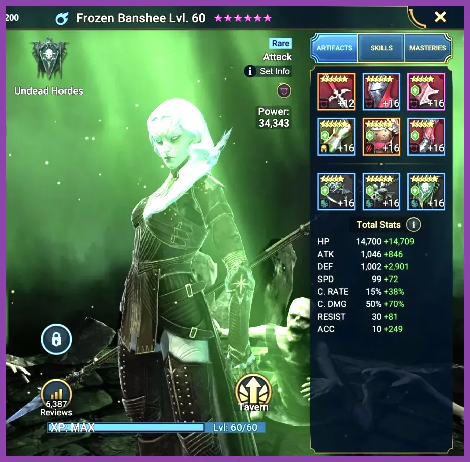 Early Clan Boss team fighting Demon Lord in Raid Shadow Legends
