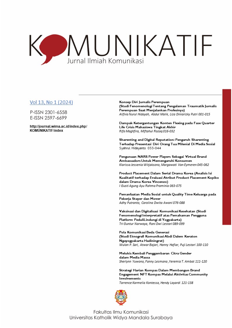 Vol. 13 No. 1 (2024) | KOMUNIKATIF : Jurnal Ilmiah Komunikasi