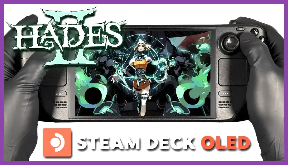 Hades running on Steam Deck with low shadow and medium texture settings