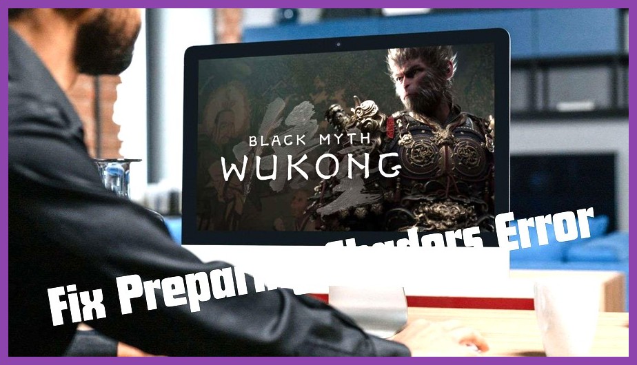 Black Myth Wukong shader compilation progress screen on PC