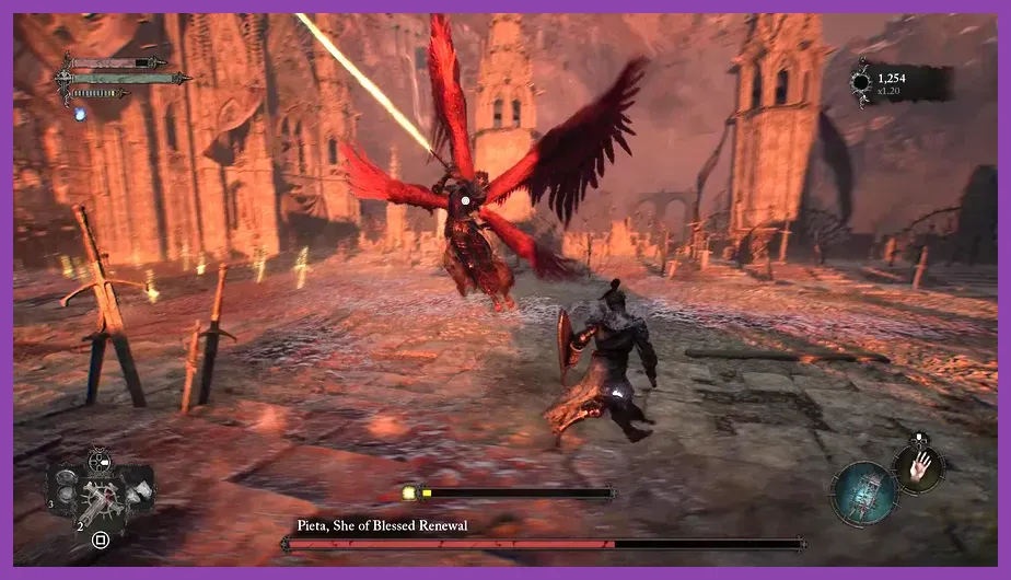 Intense boss fight against Pieta in Lords of the Fallen