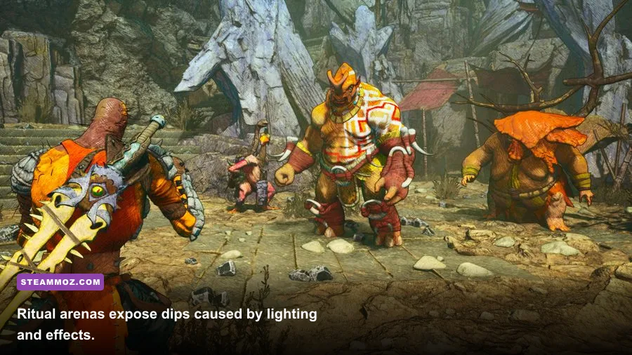 Clash Artifacts of Chaos Oniri ritual arena with dramatic lighting and effects
