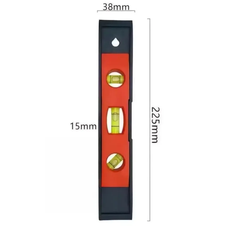 Waterpass Magnet 9 Inch MIWARI Torpedo Level 225mm Alat Ukur Kemiringan Air Mini 22.5 cm