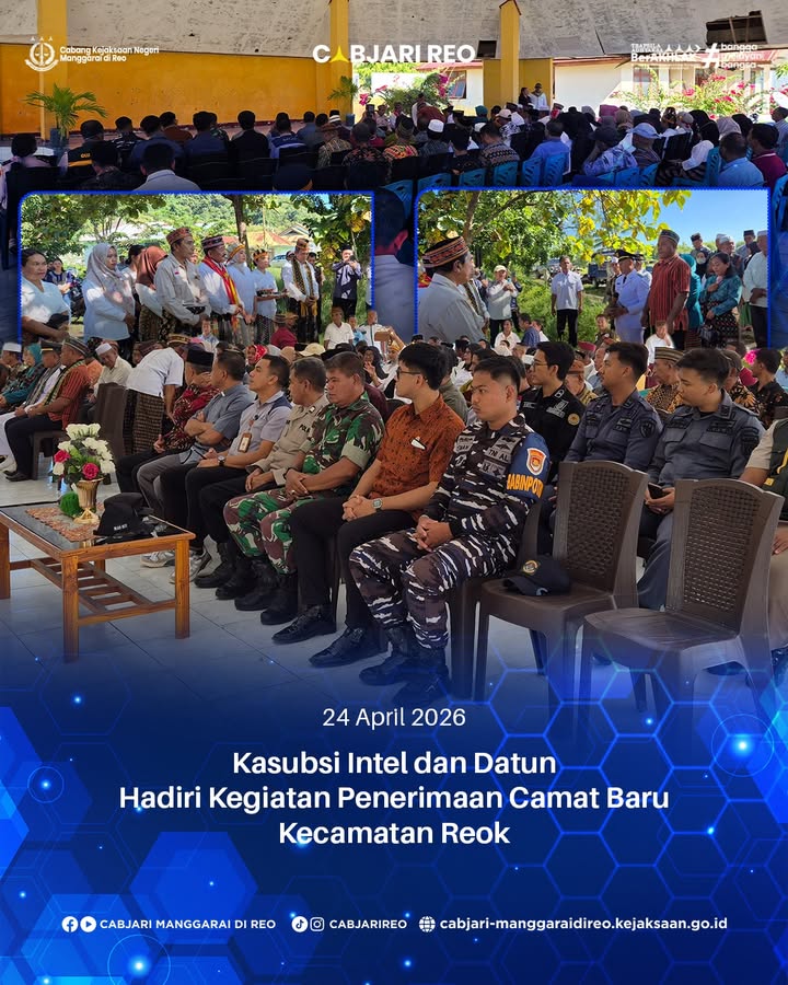 Kasubsi Intel dan Datun Hadiri Kegiatan Penerimaan Camat Baru Kecamatan Reok