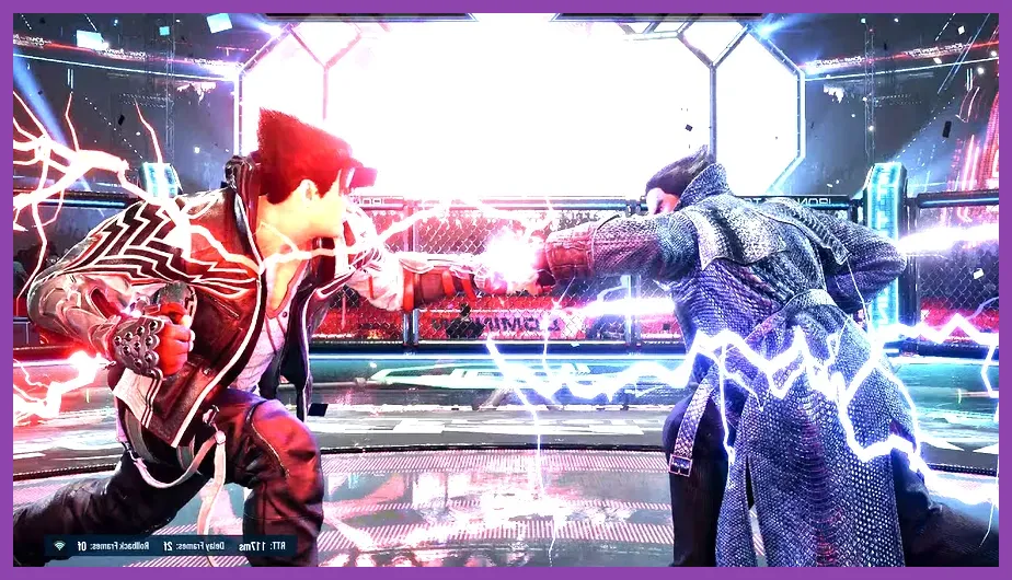 Jin Kazama executing a heat dash in Tekken 8